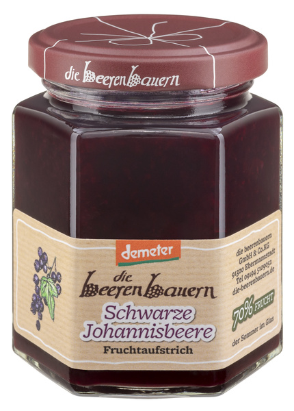 die beerenbauern Schwarze Johannisbeere Fruchtaufstrich 200 g