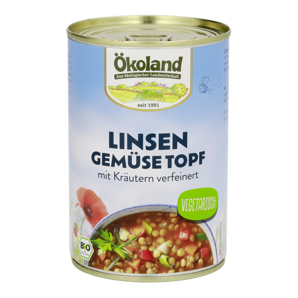 ÖKOLAND Linsen Gemüsetopf 400 g