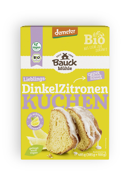 Bauck Mühle Dinkel Zitronenkuchen Demeter 485 g
