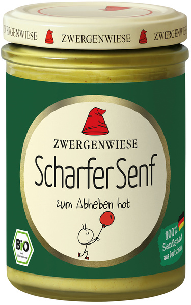 Zwergenwiese Scharfer Senf 160 ml