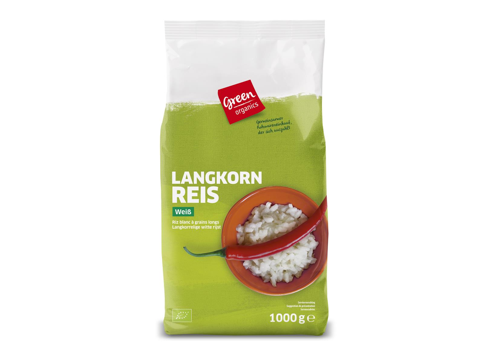 greenorganics Langkorn Reis weiß 1000g