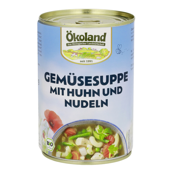 ÖKOLAND Gemüsesuppe mit Geflügel 400 g