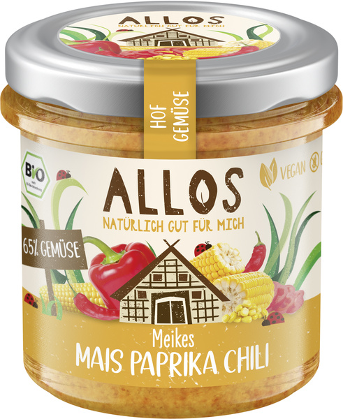 Allos Hof Gemüse Mais Paprika Chili 135 g