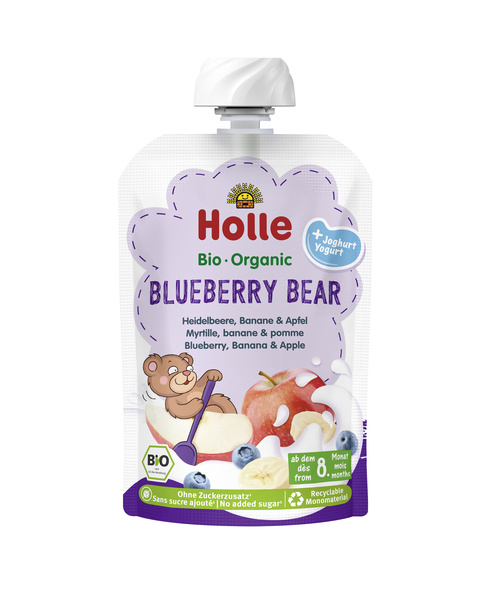 Holle Pouchy Blueberry Bear 100 g