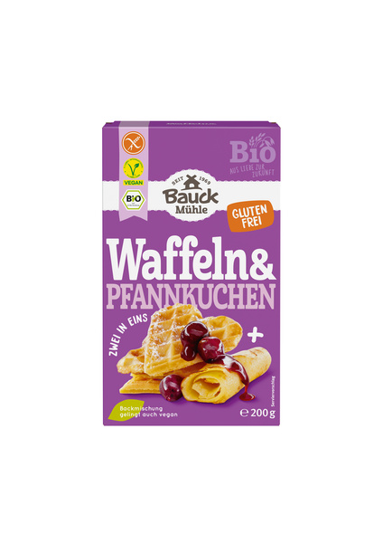 Bauck Mühle Waffeln & Pfannkuchen glf 200 g