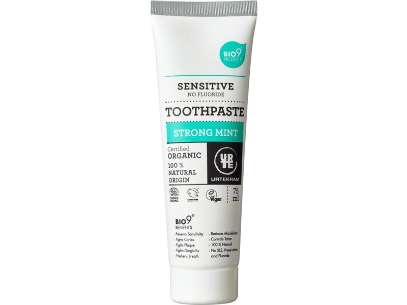 Urtekram Strong Mint Sensitive Toothpaste Zahnpasta 75ml