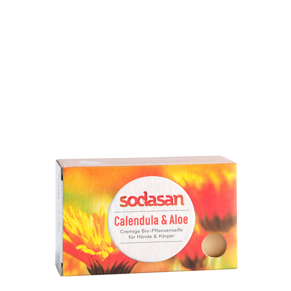 sodasan Stückseife Calendula & Aloe 100 g