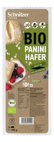 Schnitzer GLUTENFREIHEIT Panini Hafer glf 180 g
