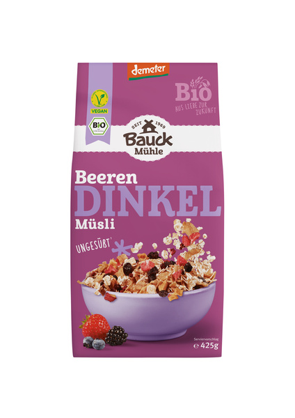 Bauck Mühle Dinkel Müsli Beerenzart 425 g