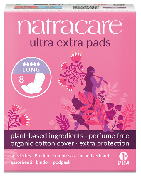 Natracare Ultra Extra Lange Damenbinden 8 Stück