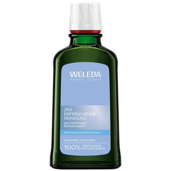 Weleda Erfrischende 2in1 Reinigung Hamamelis 100 ml