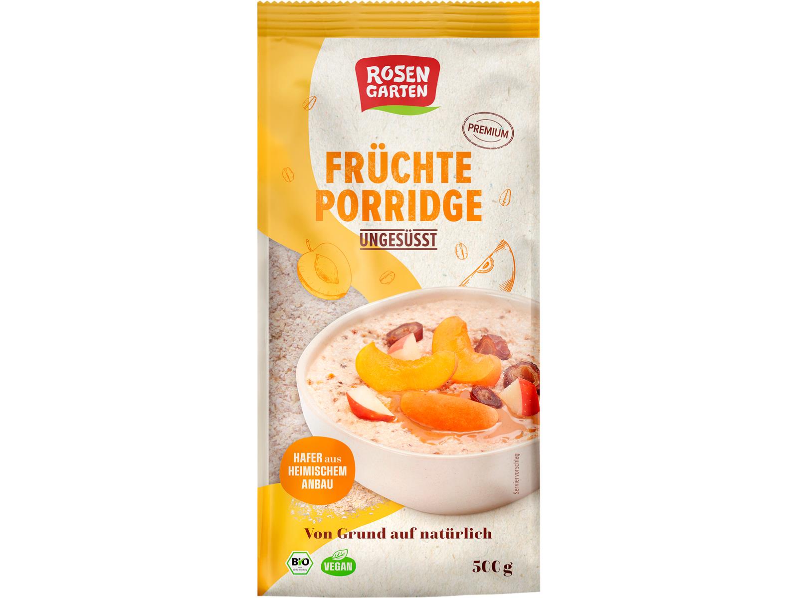 Rosengarten Früchte-Porridge ungesüßt 500g