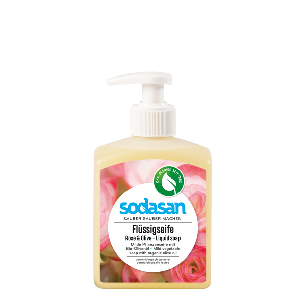 sodasan Pflanzenölseife Rose Olive 300 ml