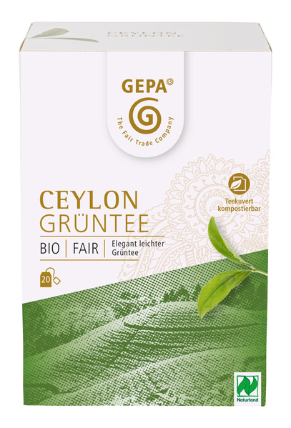 GEPA - The Fair Trade Company Grüntee Ceylon 20 Btl. 40 g