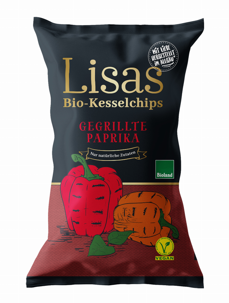 Lisas Kartoffelchips Kesselchips Gegrillte Paprika 125g