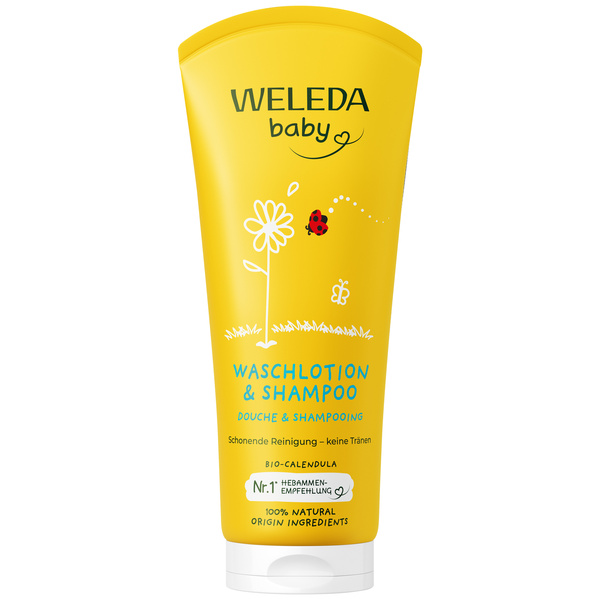 Weleda Baby & Kind Calendula Waschlotion & Shampoo 200 ml