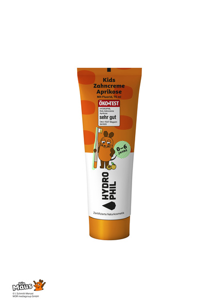 HYDROPHIL Maus - Kids Zahncreme  Aprikose 75 ml