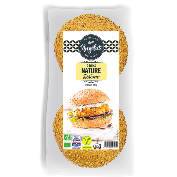 LAngélus 2 Hamburger Brötchen mit Sesam 150 g