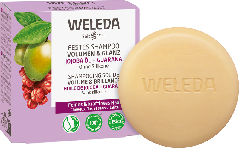 Weleda Festes Shampoo Volumen & Glanz 50 g