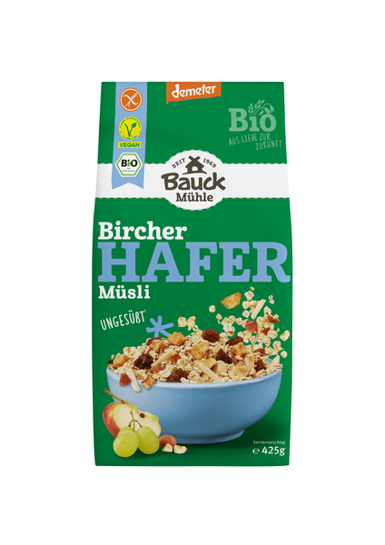 HAFER MÜSLI BIRCHER DEMETER GLUTENFREI 425 g