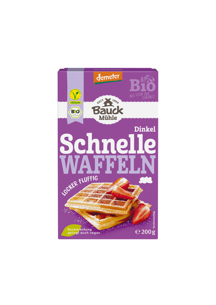 Bauck Mühle Dinkel Waffeln Demeter 200 g