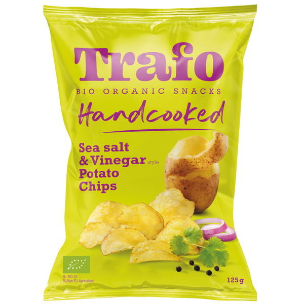 Trafo Handcooked Chips Salt & Vinegar 125 g