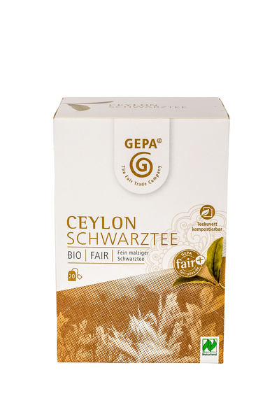 GEPA - The Fair Trade Company Ceylon Schwarztee 20 Btl. 40 g