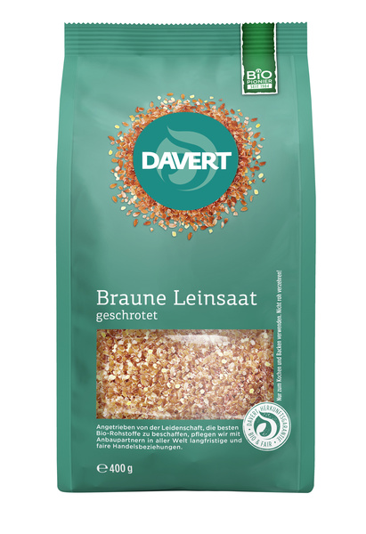 Davert Leinsaat braun geschrotet 400 g
