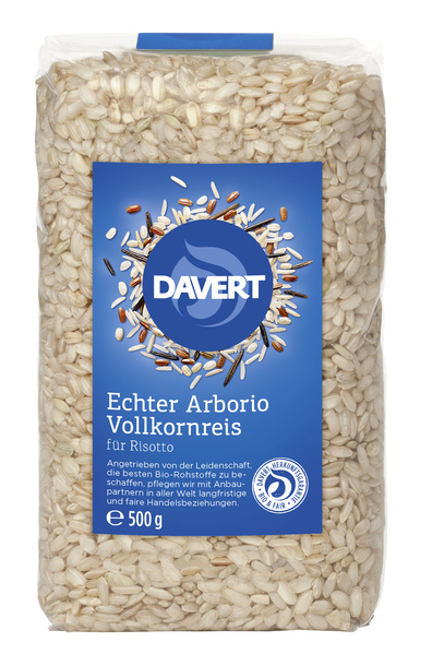 Davert Arborio Reis Vollkorn für Risotto 500 g