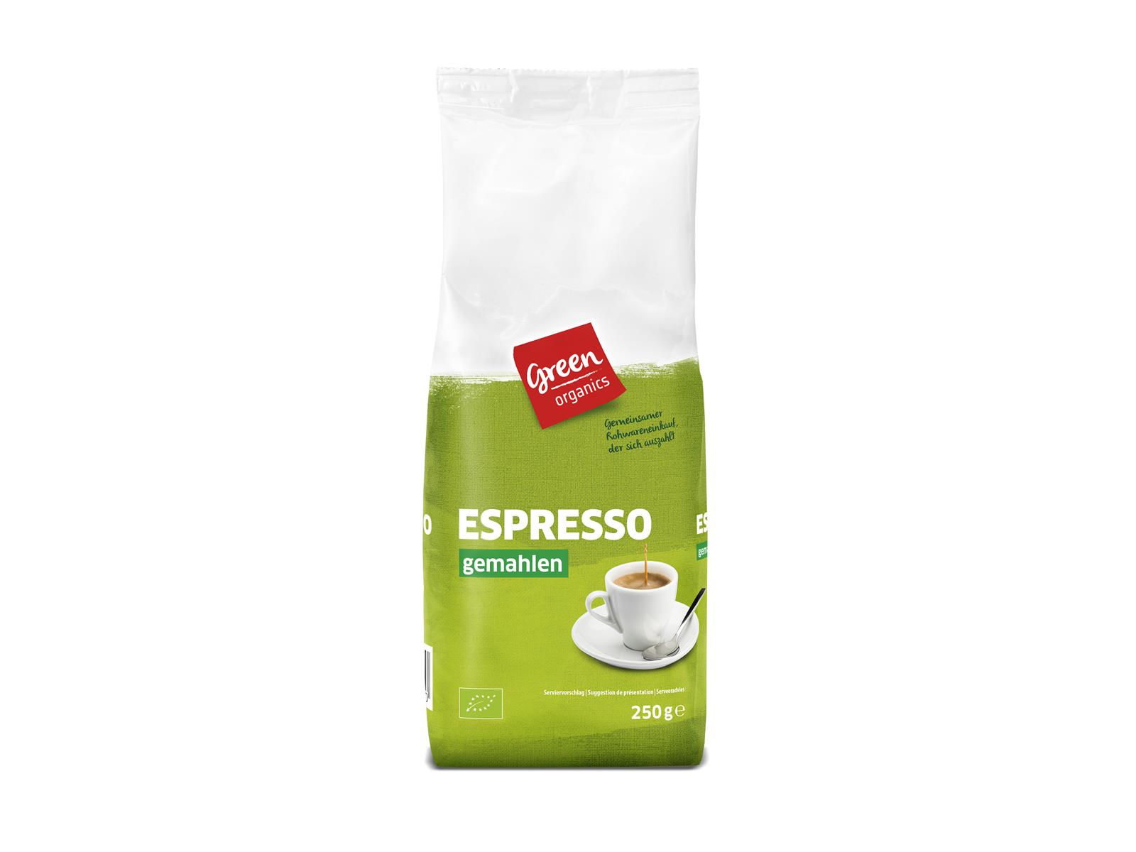 greenorganics Espresso gemahlen 250 g