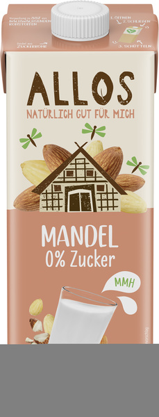 Allos Mandeldrink 0% Zucker Naturell 1 l