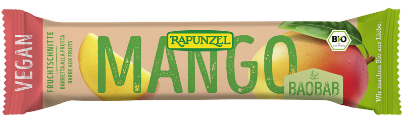 Rapunzel Fruchtschnitte Mango-Baobab 40 g