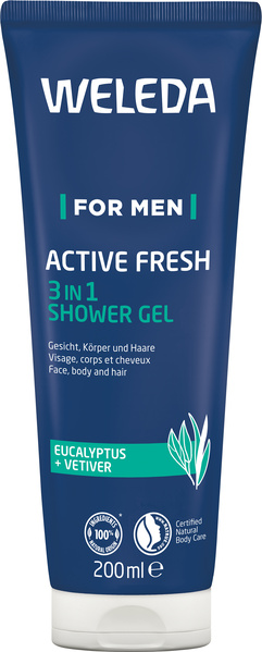 Weleda For Men Active Fresh 3in1 Shower Gel 200 ml