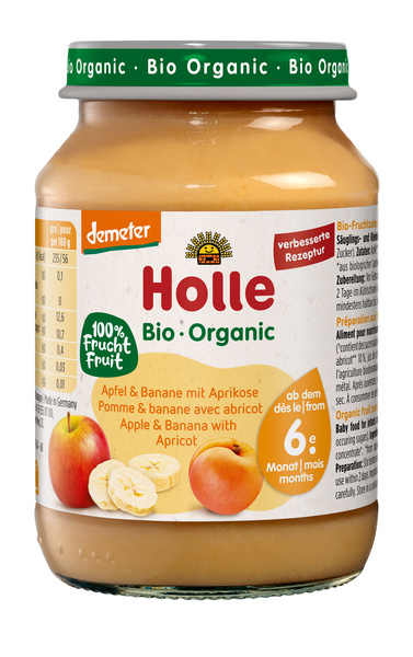 Holle  Apfel & Banane mit Aprikose 190 g