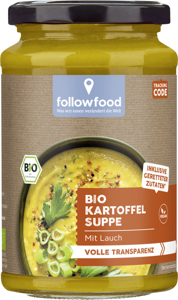 followfood KARTOFFELSUPPE MIT LAUCH 375 ml