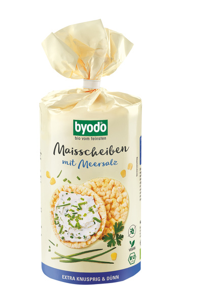 Byodo Mais Scheiben mit Meersalz 120 g
