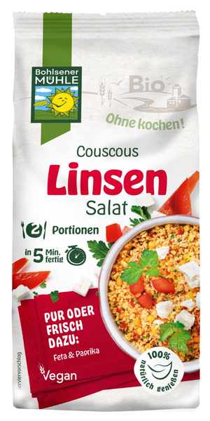 Bohlsener Mühle Couscous Linsen Salat 165 g