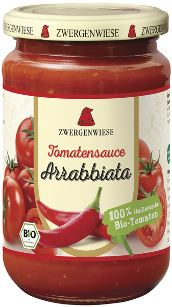 Zwergenwiese Tomatensauce Arrabbiata feurig 340 ml