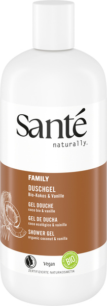 Sante FAMILY Duschgel Bio-Kokos & Vanille 500 ml