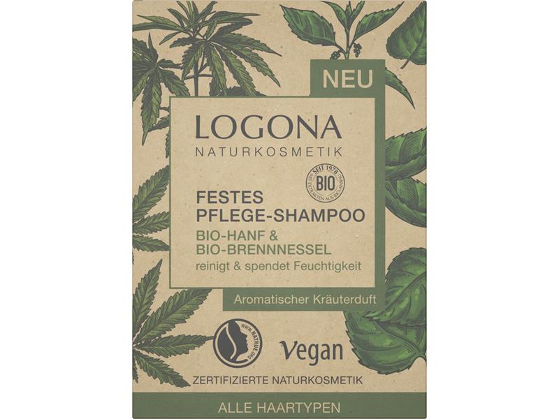 Logona Festes Pflege Shampoo Bio-Hanf & Bio-Brennnessel 60g