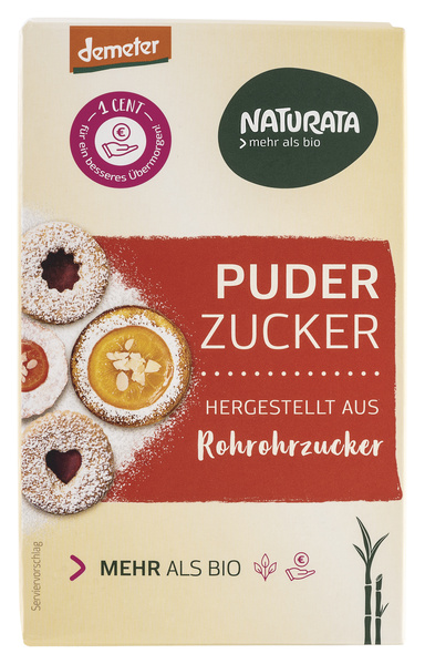 NATURATA Puderzucker aus Rohrohrzucker 125 g
