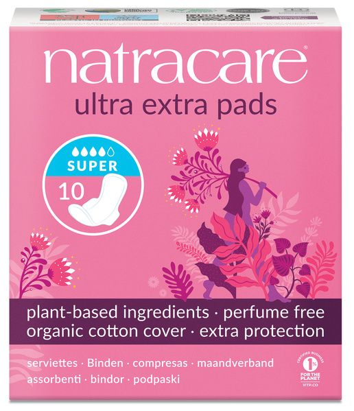 Natracare Ultra Extra Super Damenbinden 10 Stück