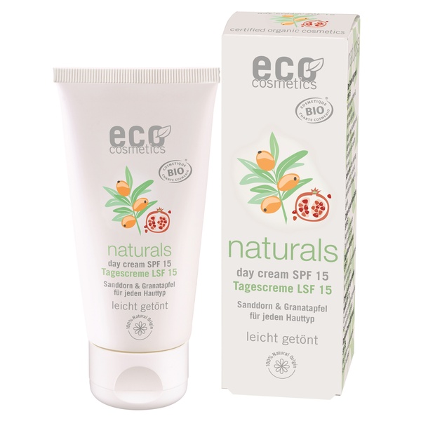 eco cosmetics Gesichtscreme LSF 15 getönt 50 ml
