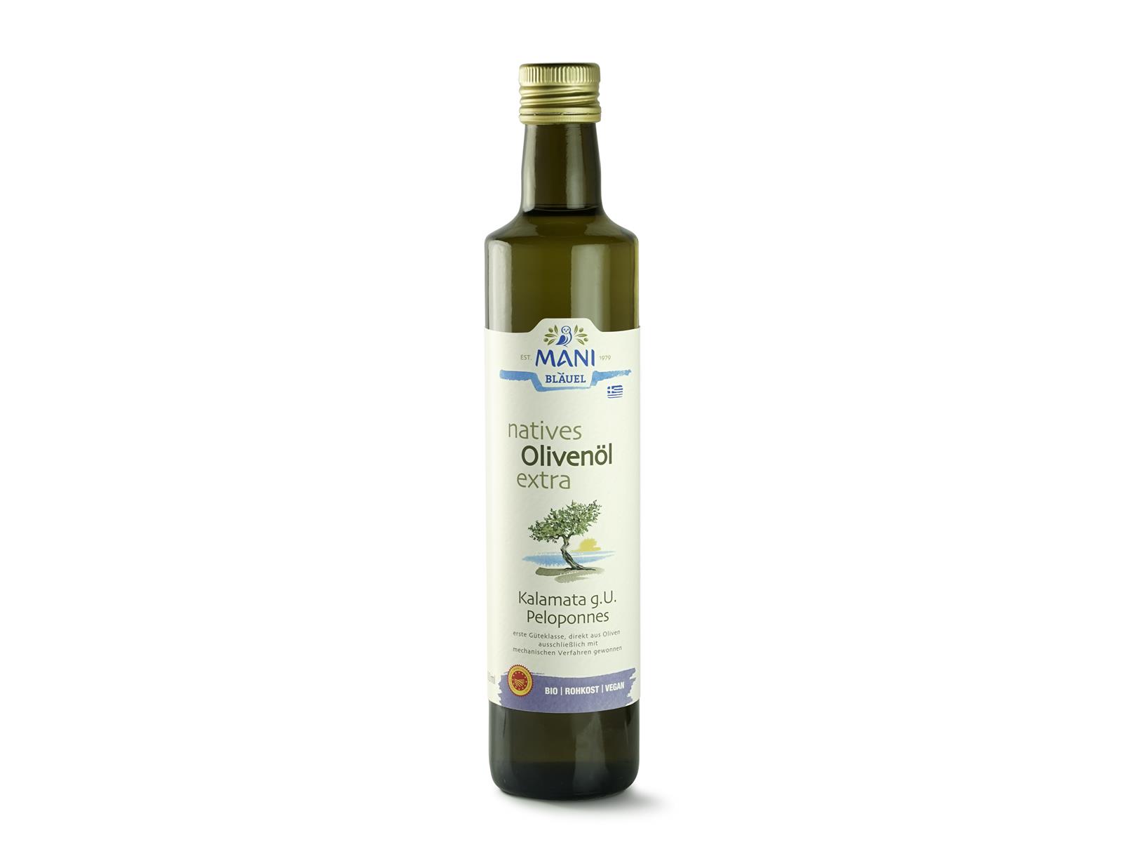 Mani Bläuel Olivenöl nativ extra Kalamata g.U. 500ml