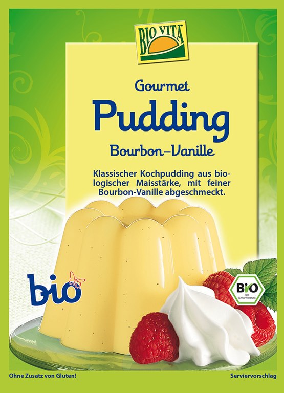 Biovita Gourm. Pudding Bourbon-Vanille 38 g
