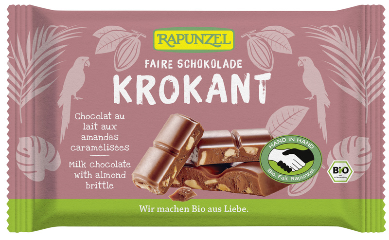 Rapunzel VM Schokolade m. Mandelkrokant 100 g