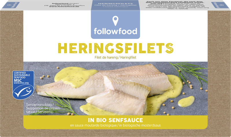 followfood Herings Filets in Bio Senfsauce 200 g