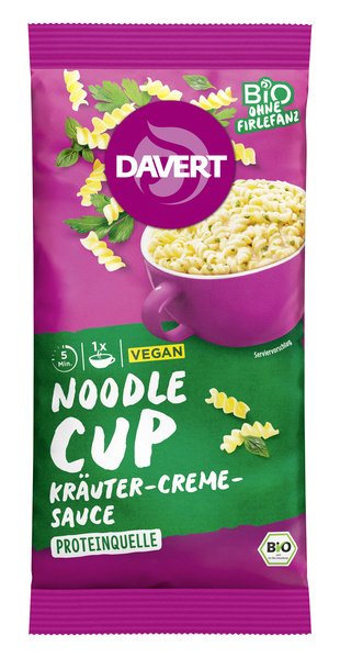 Davert Noodle-Cup Kräuter-Creme-Sauce 61g 61 g
