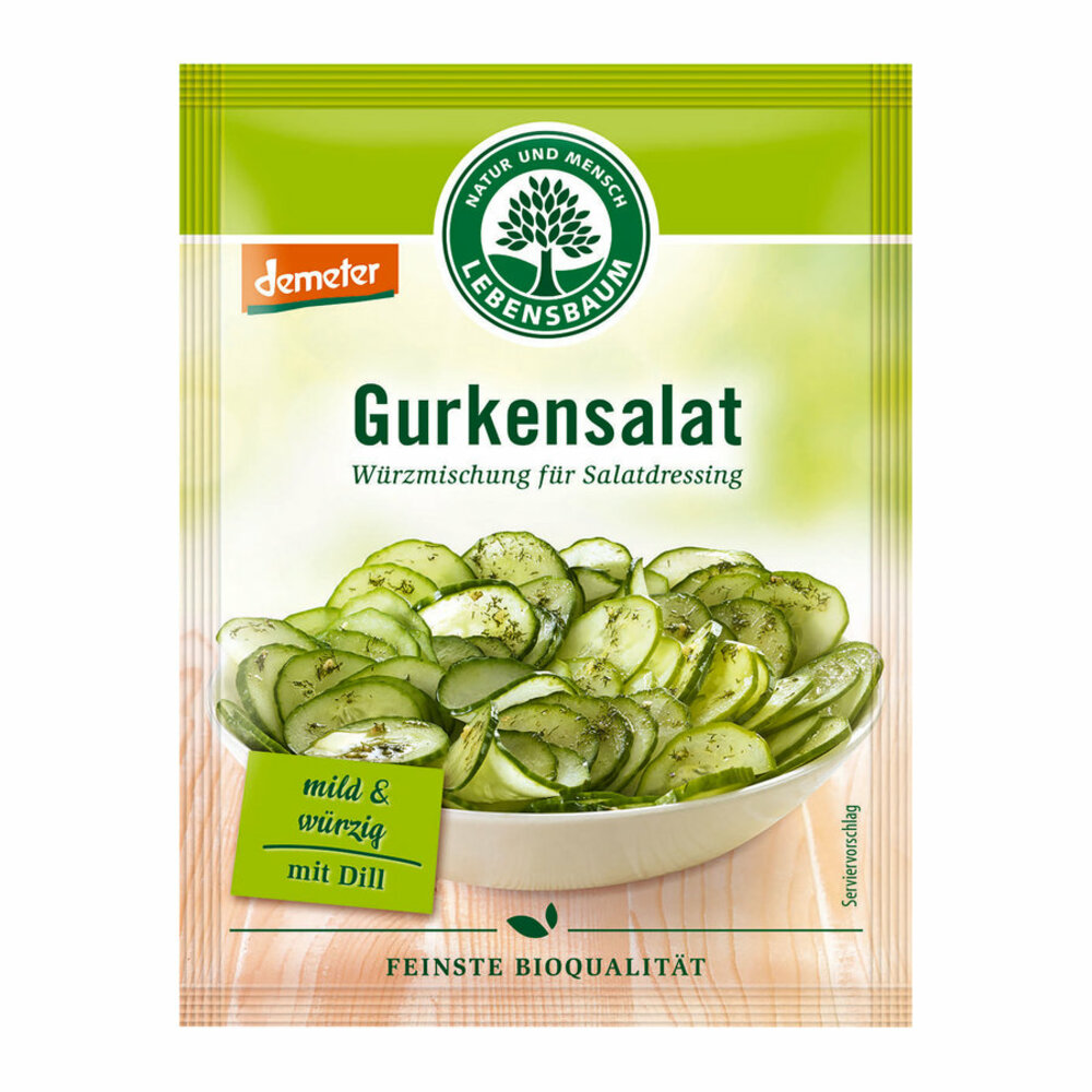 Lebensbaum Salatdressing Gurken Salat 3 Btl. 15g