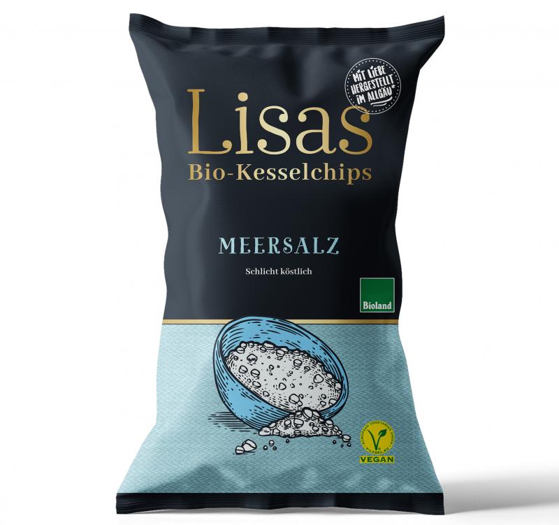 Lisas Kartoffelchips Kesselchips Meersalz 125g
